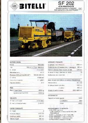 Пътни фрези Bitelli SF 202