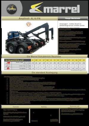 Самосвали - изпразване чрез преобръщане Marrel AL 18 PA S 50