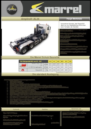 Самосвали - изпразване чрез преобръщане Marrel AL 26 DIN 58 B