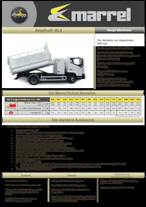 Самосвали - изпразване чрез преобръщане Marrel AL 5 DIN 32 B