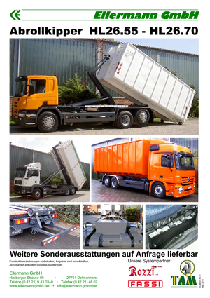 Самосвали - изпразване чрез преобръщане Ellermann HL 26.60