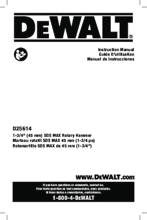 Ротационни чукове DEWALT D25614K