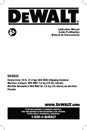 Ротационни чукове DEWALT D25832K