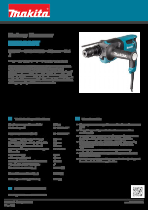 Ротационни чукове Makita HR2630T