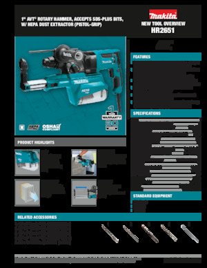 Ротационни чукове Makita HR2651
