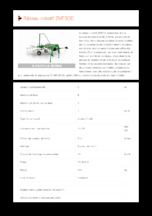 Ротационни гребла Pronar ZKP 300