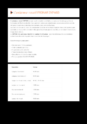 Ротационни гребла Pronar ZKP 460