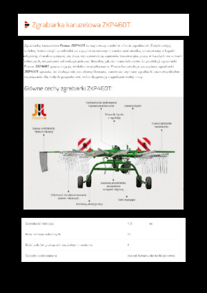 Ротационни гребла Pronar ZKP 460T