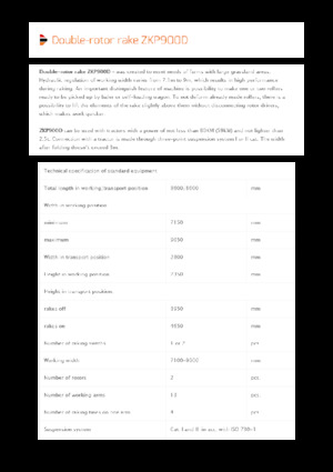 Ротационни гребла Pronar ZKP 900D