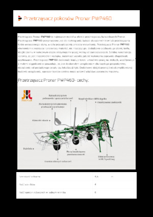 Ротационни сенообръщачки Pronar PWP 460