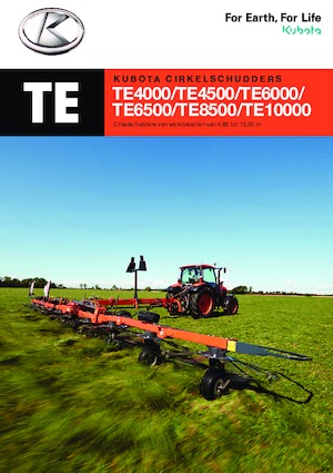Ротационни сенообръщачки Kubota TE10514C