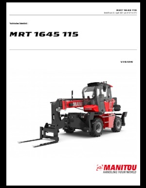 Телескопични товарачи с горна конструкция Manitou MRT 1645-400  115 D