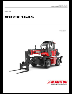 Телескопични товарачи с горна конструкция Manitou MRT-X 1645
