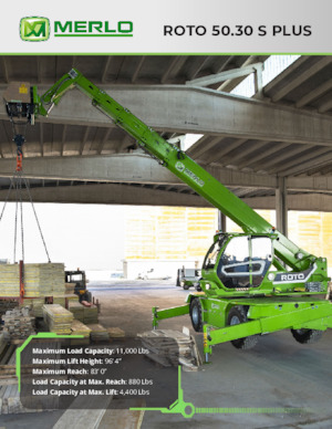 Телескопични товарачи с горна конструкция Merlo Roto 50.30 S Plus