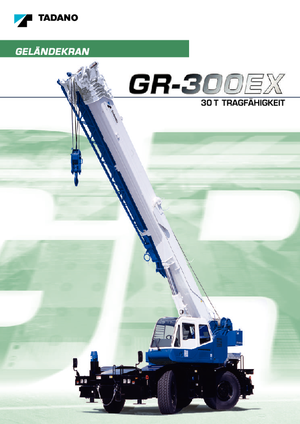 Кранове за груби терени Tadano GR 300 EX