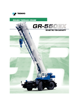 Кранове за груби терени Tadano GR 550 EX