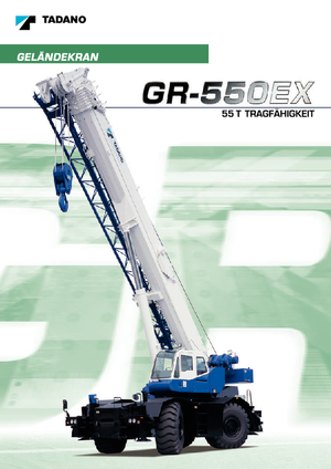 Кранове за груби терени Tadano GR 550 EX