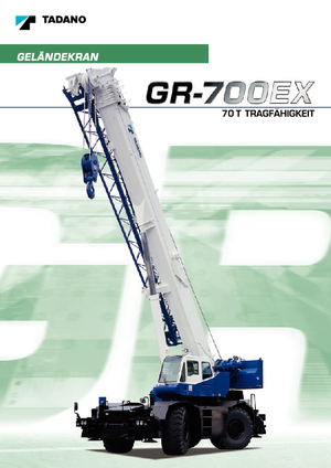 Кранове за груби терени Tadano GR 700 EX