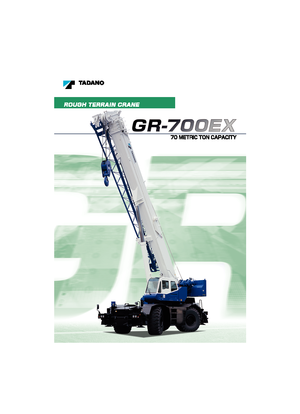 Кранове за груби терени Tadano GR 700 EX