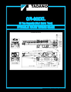 Кранове за груби терени Tadano GR-800XL