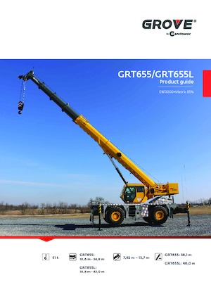 Кранове за груби терени Grove GRT655