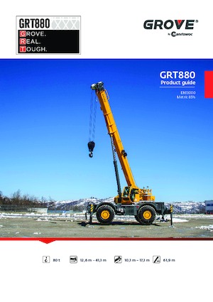 Кранове за груби терени Grove GRT880 
