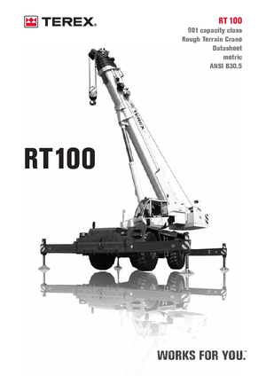 Кранове за груби терени Terex Bendini RT 100