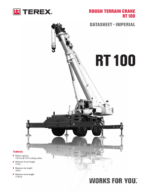 Кранове за груби терени Terex Bendini RT 100
