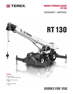 Кранове за груби терени Terex Bendini RT 130