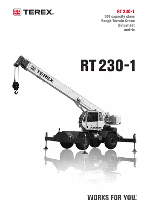 Кранове за груби терени Terex Bendini RT 230-1