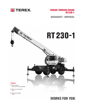 Кранове за груби терени Terex Bendini RT 230-1