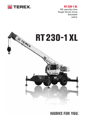 Кранове за груби терени Terex Bendini RT 230-1 XL