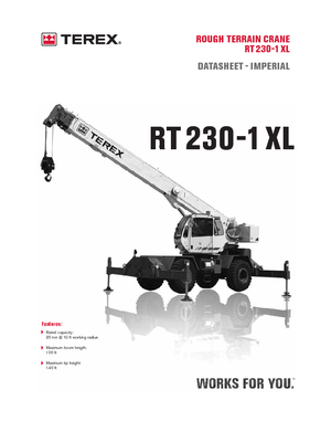 Кранове за груби терени Terex Bendini RT 230-1 XL