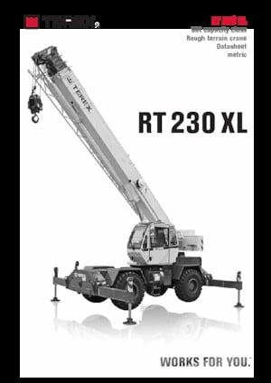 Кранове за груби терени TEREX CRANES RT 230 XL