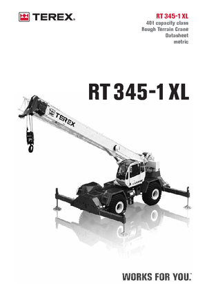 Кранове за груби терени Terex Bendini RT 345 XL
