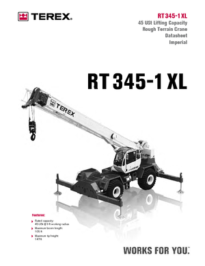 Кранове за груби терени Terex Bendini RT 345 XL