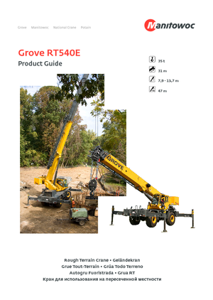 Кранове за груби терени Grove RT540E 