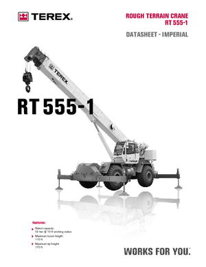 Кранове за груби терени Terex Bendini RT 555-1