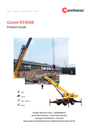 Кранове за груби терени Grove RT650E