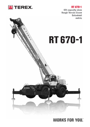 Кранове за груби терени Terex Bendini RT 670