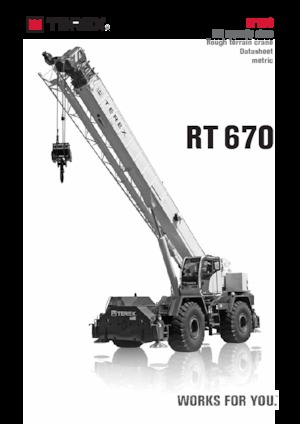 Кранове за груби терени TEREX CRANES RT 670