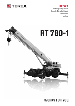 Кранове за груби терени Terex Bendini RT 780
