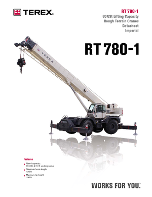 Кранове за груби терени Terex Bendini RT 780