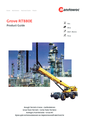 Кранове за груби терени Grove RT 880 E (4x4x4)
