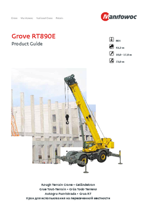 Кранове за груби терени Grove RT 890 E (4x4x4)