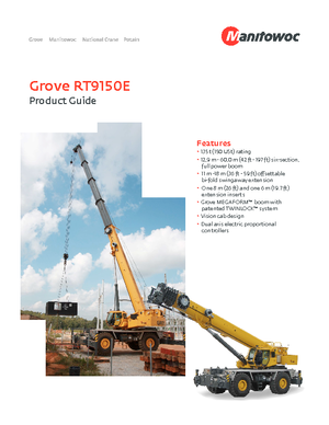 Кранове за груби терени Grove RT9150E