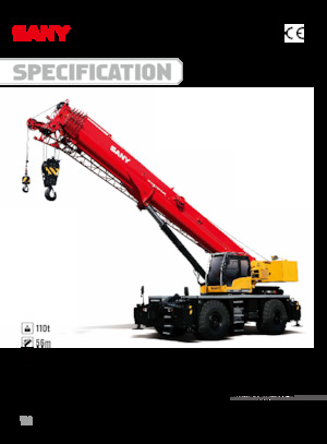 Кранове за груби терени Sany SRC1100T