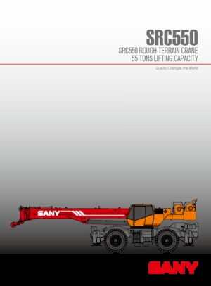 Кранове за груби терени Sany SRC550
