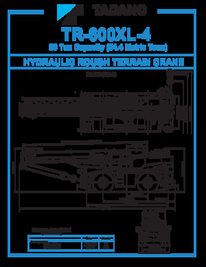 Кранове за груби терени Tadano TR-600XL-4