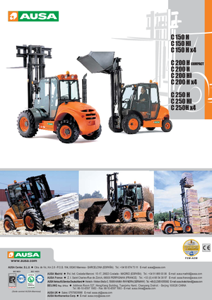 Високоповдигачи с висока проходимост Ausa C 250 H x 4